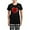With Checker Pant, variant on - I_HEART_BILLY Women's Dark Pajamas - Women's Short Sleeve Print T-Shirt and Pants Dark Cotton Pajama Set