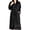 Black, variant on Mens and Womens Robe, Warm Fleece Unisex Bathrobes, Soft Plush House Robes, X Large-XX Large, Navy Blue