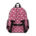 thumbnail image 3 of Cartoon Construction Vehicles Road Signs Backpack for School,Cute School Bag,Schoolbag with Adjustable Shoulder Straps & Padded Back,15.25"x11.5"x5.25", 3 of 5