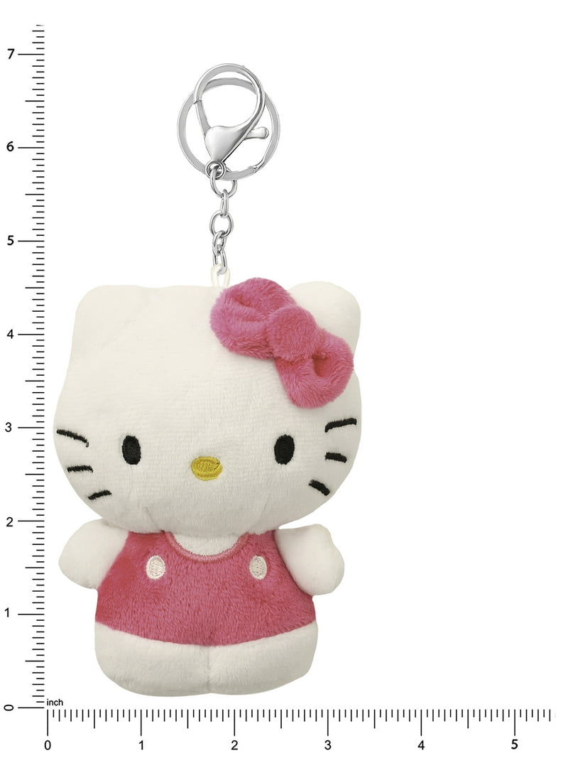 Sanrio Hello Kitty 3D Soft Plush Keychain Charm Accessory