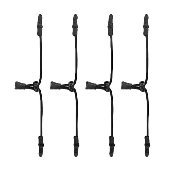 Supvox 4pcs Neck Mask Holder Nylon Black Elastic Comfort Daily Use