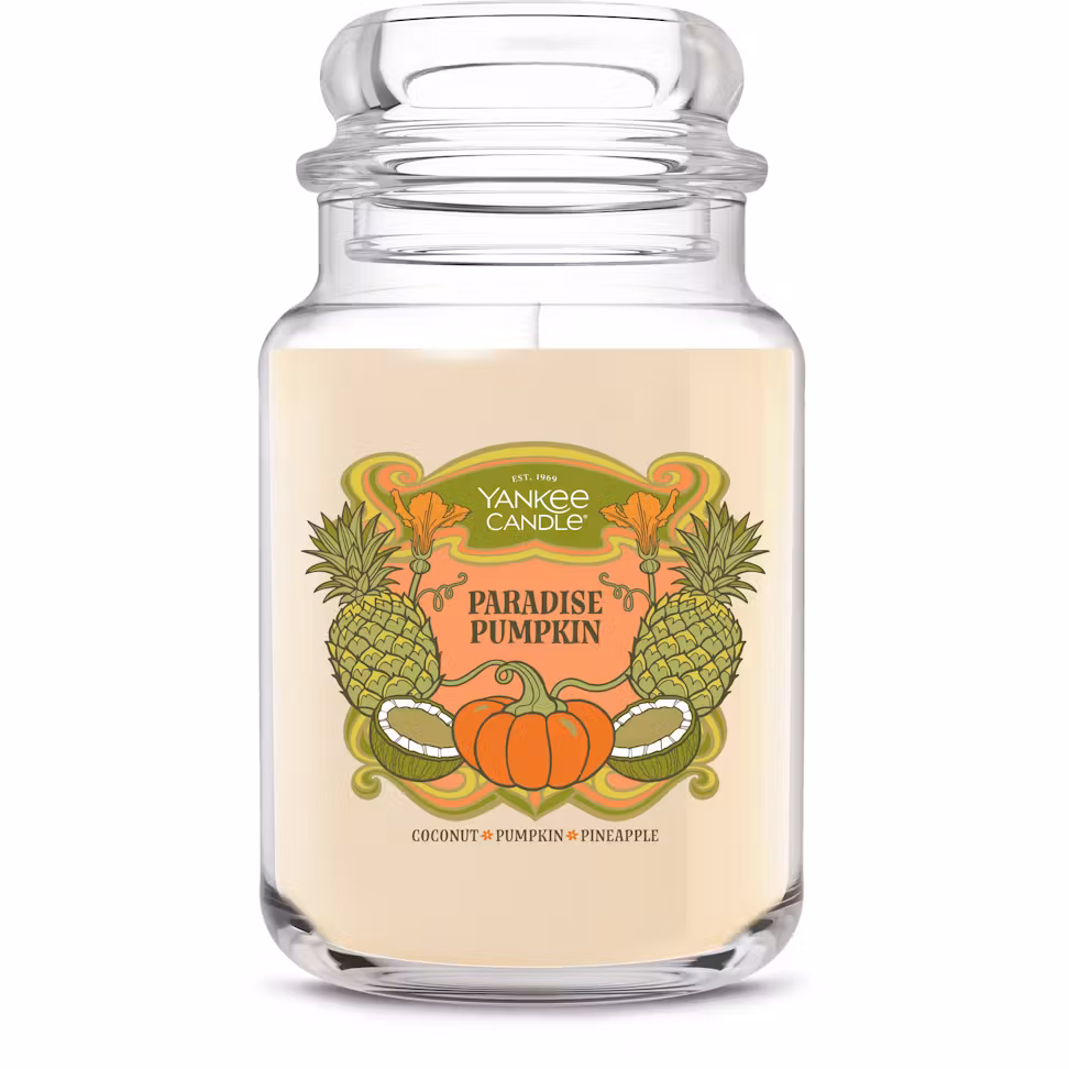 thumbnail image 2 of Yankee Candle Paradise Pumpkin Large Original Jar Candle 22oz, 2 of 4