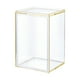 thumbnail image 1 of Vitrina de acrílico transparente para muñecas con tapa decorativa. Amarillo, 1 of 9