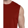 thumbnail image 2 of Harbor Bay by DXL Big and Tall Men's Moisture-Wicking Muscle T-Shirt, Red, 1XL, 2 of 5