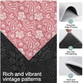 thumbnail image 3 of Pink Pioneer Flower and Paisley Pattern Kitchen Rugs Sets Of 3,Kitchen Runner Rugs Non Skid Washable,Decorative Kitchen Floor Mats for Kitchen,Sink,Laundry,17"x30"+ 17"x47" + 17"x59", 3 of 6