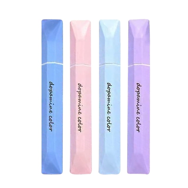Under 10$ Oimcto Romantic Galaxy Colored Highlighters (4 in a Box),Colorful Highlighters Assorted Colors Highlighters Multi Color Highlighters Style 4 Colors Available Color Marker Pen Set 5Ml