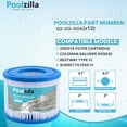 thumbnail image 2 of Poolzilla 12-Pack Spa Filter Cartridge Replacement for Bestway Type VI, 29001E, Coleman SaluSpa 90352E, 58323E, 58323, 58324,Sunset Filters VI, Volca Spares Size VI, Lay-Z Spa, 2 of 7