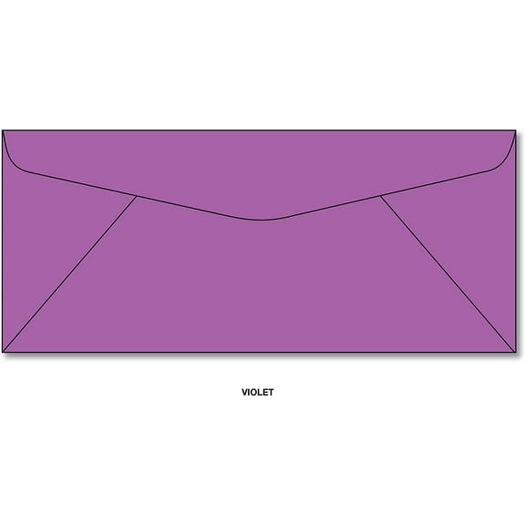 Violet #10 Business Envelopes - 100 Envelopes