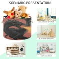 thumbnail image 4 of WOBOGO Fire Dragon Toy Storage Basket 20×14in Canvas Laundry Hamper for Living Room Kids Room Bathroom Organizer, 4 of 6