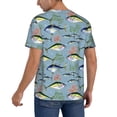 thumbnail image 2 of Uemuo Various Wild Sea Fish Print Mens Polo Shirts Baseball T-shirt Performance Short Sleeve Golf Shirt Moisture Wicking Athletic Casual Collared T-Shirt-Large, 2 of 7