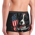 thumbnail image 3 of Fotbe Independence Day Collie Men’s Total Support Pouch Boxer Briefs, X-Temp Cooling, Moisture-Wicking Underwear, Regular, Long-leg and Trunk-XX-Large, 3 of 6