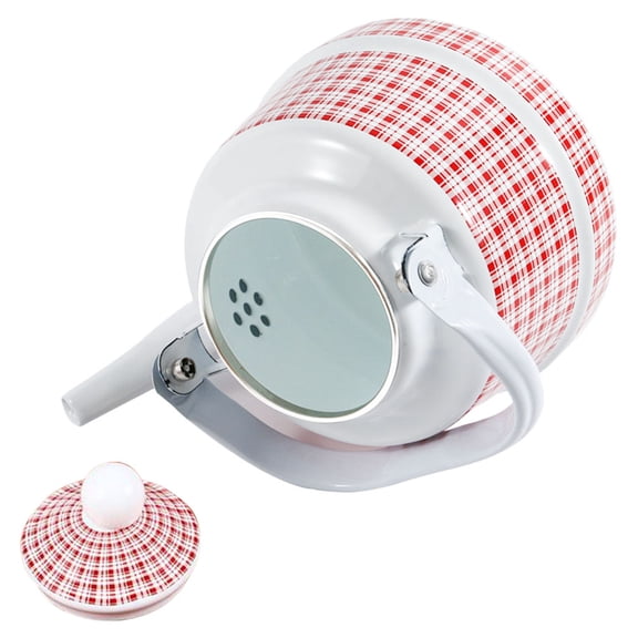 LOLIPPYY Multi Color Enamel Tea Kettle for Storage Energy Saving Vintage Design Enameled Teapot 2.5L