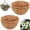 Brown, variant on 8 Inch Round Coconut Fiber Planter Liner, Natural Coir Husk Basket Liner, Half-Round Coconut Fiber Mat for Hanging Planters, Flower Baskets, Garden Pots & Outdoor Planting Use