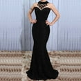 thumbnail image 2 of LYXSSBYX Womens Dresses Long Sleeve Fashion Women's Elegant Sexy Casual Sleeveless Sling Strap Pure Color Long Dress, 2 of 8
