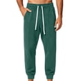 thumbnail image 3 of Cargo Pants for Men Elastic Waist Casual Loose Sports Jogger Straight Leg Outdoor Hiking Full Length Work Pants, 3 of 6