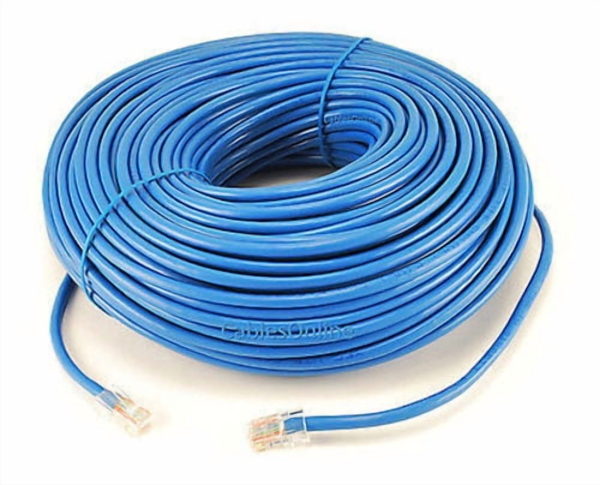 CAT5 200FT 60M Cat5e Patch Ethernet LAN Network Router Wire Cable Cord Blue