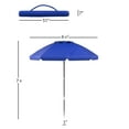 Pure Garden Outdoor Sunshade Canopy, 7 ft. Aluminum, Sand Anchor and UV