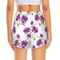 thumbnail image 4 of Goofa Orchids Flowers Printed Women 2 in 1 Running Shorts,Quick Dry Athletic Workout Shorts,High Waisted Athletic Shorts with Liner Pockets-Small, 4 of 9