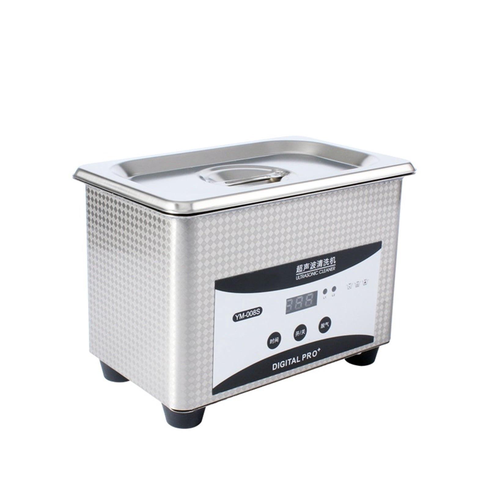 50W 0.8L Ultrasonic Cleaner Stainless Steel Washing Bath Machine Glasses Jewelry Watch Mini Ultrasound Wave Cleaning Tank