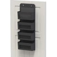 thumbnail image 2 of Simple Houseware Baby Over The Door Hanging Organizer Storage, 4 Clear Window Pockets, Dark Gray, 2 of 2