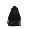 thumbnail image 4 of GUOBIOZIY Womens Sneakers Women's Slip-on Flat Loafers Comfort Walking Casual Shoes Classic Knit Non Slip Fashion Sneaker(Black,8), 4 of 7