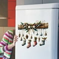 Christmas Window Stickers Christmas Stocking Bells Refrigerator