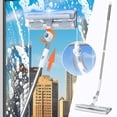 thumbnail image 1 of PEONAVET Window Squeegee Window Squeegee Cleaner 2 In 1 Shower Squeegee 70 Inches Window Washing Equipment Glass Cleaning Tools for Indoor/Outdoor Window, 1 of 1