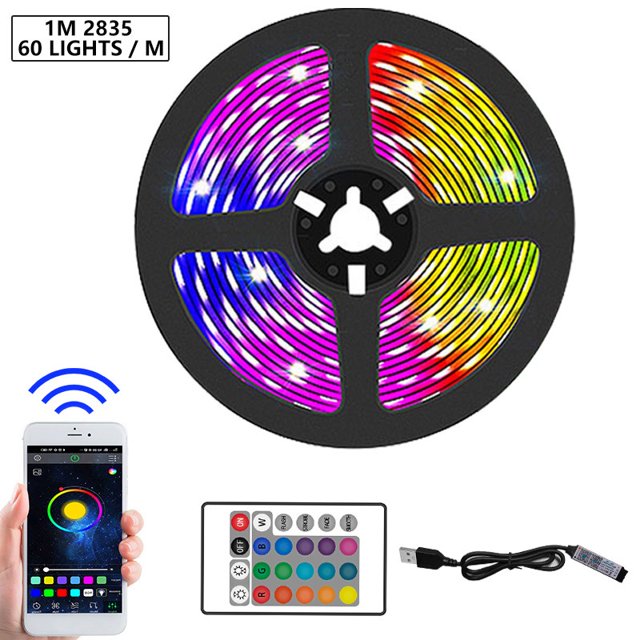 bluetooth led tira rgb led cinta de luz smd 2835 dc12v impermeable luz led 5m 10m diodo cinta flexible con