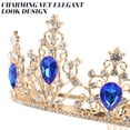 thumbnail image 5 of KAKOWELY Tiara Corona Tiara de Cristal Accesorio para el Cabello de Novia de Boda Tocado de Cristal Tocado, 5 of 5