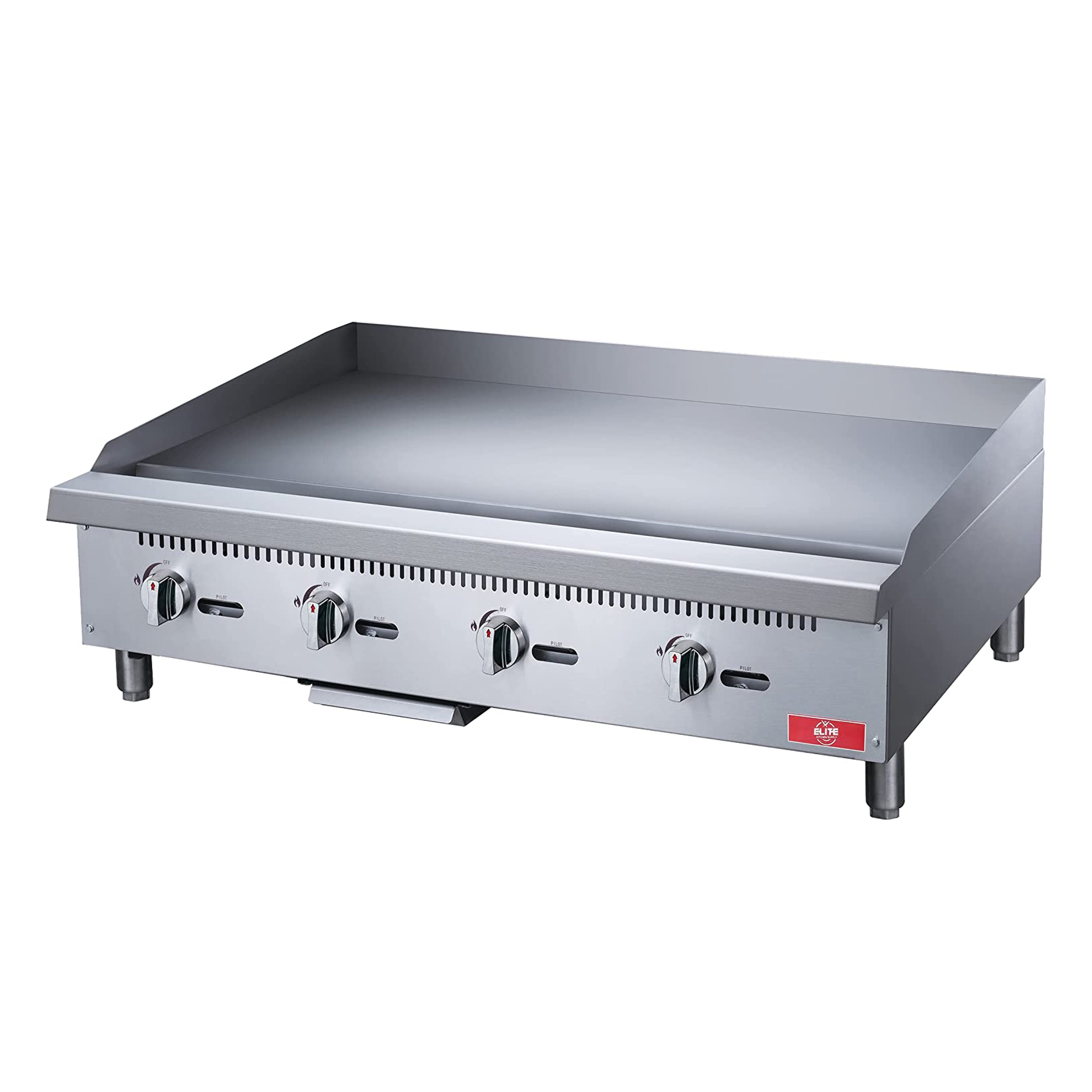 48 in. Commercial Four Burner Gas/Propane Manual Griddle 120000BTU