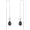 0-Black Crystal, variant on Infinity Gemstone Threader Earrings Long Chain Drop Earrings 925 Sterling Silver 12 Birthstone Birthday Jewelry Gifts for Women (Gift Box)