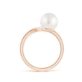 thumbnail image 2 of ANGARA South Sea Cultured Pearl Olive Leaf Wrap Ring in 14K Rose Gold for Women | June Birthstone, Birthday, Anniversary, Jewelry Gift for Women | Pearl Ring, 2 of 11