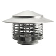 thumbnail image 1 of Roof Vent Cap Chimney Cap Outdoor for Chimney Pots Replacement Chimney Fireplace Cover Exhaust Pipe Outside Stove Pipe Topper, 1 of 5