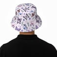 thumbnail image 3 of Butterflies Bucket Hats for Woman Packable Summer Sun Hat Beach Caps For Fisherman Outdoor Travel Hiking, 3 of 4