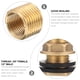 thumbnail image 2 of GOOHOCHY Adaptador de tanque de 2 piezas con conector hembra de 3/8" y macho de 1/2", 2 of 7