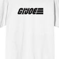 thumbnail image 2 of G.I. Joe Black Logo Men's White Crew Neck Short Sleeve T-shirt-6XL, 2 of 7