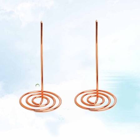 STOBOK Kitchen Receipt Holder Metal Ticket Stabber Golden 2 Pcs