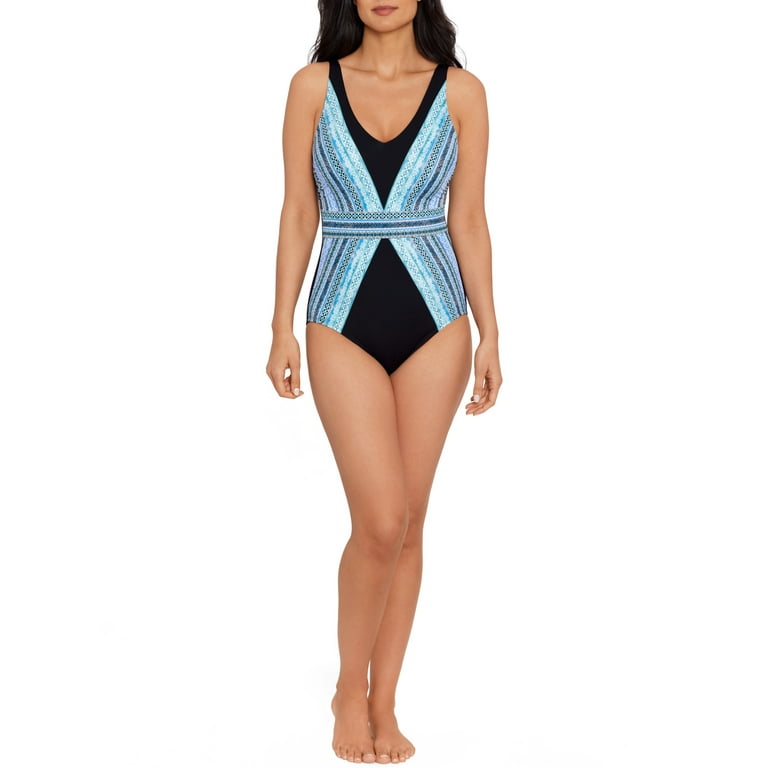 Embrace Your Curves™ By Miracle Brands® Women's and Women's Plus Georgia  One Piece Swimsuit 