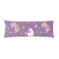 thumbnail image 1 of YUSDECOR Color Unicorn And Rainbow Body Pillow Pillowcase Pillow Protector Cushion Cover 20x60 Inch, 1 of 1