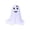 Light Blue, variant on HHJZPR 23.62×9.84in Standing Fabric Ghost Floor Decor Kit, Interchangeable Face White Floating Ghost Ornament, Complete Assembly Seasonal Porch Indoor Covered Outdoor Decor for Halloween