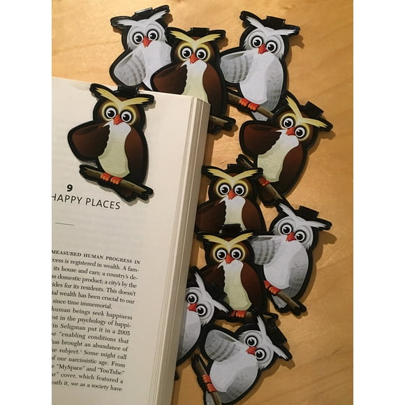 OWL Bulk Animal Bookmarks for Students Kids Teens Girls Boys Pack of 20 Funny Bookmarks Ideal for Reading Incentives and Awards Reading Programs Birthday Party Favors Classroom Prizes
