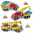 thumbnail image 3 of Auto Beyond Crane Toy Truck, 15” Large Trailer Toy, Friction Power Transport Truck Crane Toy with Lights and Sounds for Boys 3, 4, 5, 6, 7 Years Old, 3 of 6