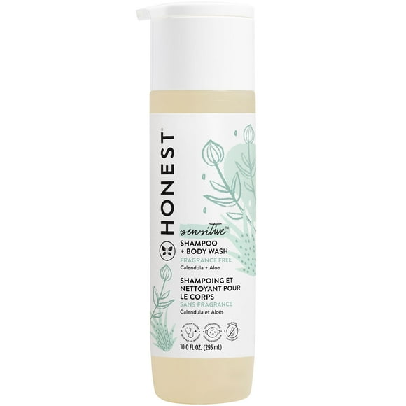 Champú limpiador y gel de baño The Honest Company 2 en 1, 300 ml