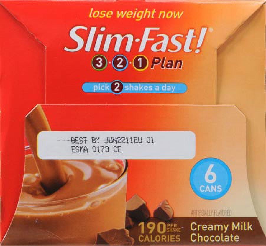 Slim-Fast Optima Creamy Milk Chocolate 11 OZ Meal-On-The-Go Shakes 6 PK