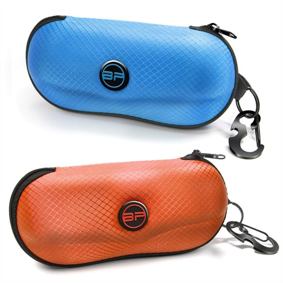 Estuche para Gafas BLUPOND Semirrígido con Carcasa EVA Azul/Naranja