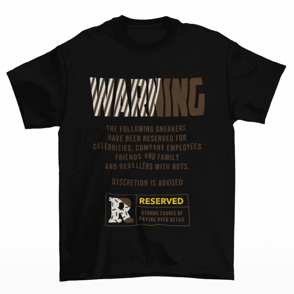 Cypher Sage Warning Palomino Retro Sneaker Shirt