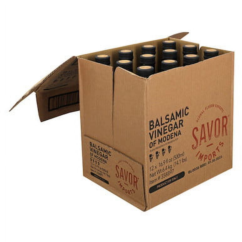 (Price/Case)Savor Imports Balsamic Vinegar 25 Percent Must 16.9 Ounces - 12 Per Case