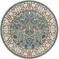 thumbnail image 2 of Rugs.com Rabia Collection Rug – 5' Round Blue Low Rug Perfect For Kitchens, Dining Rooms, 2 of 9