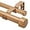 Wood Grain, variant on 1 Inch Double Curtain Rods 66 to 120 Inches (5.5-10 Feet), Heavy Duty Adjustable Double Curtain Rod for Windows, Gold Drapery Rods with End Caps