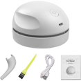 thumbnail image 1 of Desktop Vacuum Cleaner USB Charging with Vacuum Nozzle Cleaning Brush, Detachable Design & Portable Mini Table Dust Vaccum Cleaner, Best Cleaner for Cleaning Dust, Crumbs, Piano（Gray）, 1 of 4